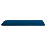 Foldable Sunlounger Oxford Fabric Navy Blue - Rear View