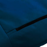 Foldable Sunlounger Oxford Fabric Navy Blue - Low Angle