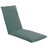 Foldable Sunlounger Oxford Fabric Grey - Front View