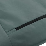 Foldable Sunlounger Oxford Fabric Grey - Low Angle