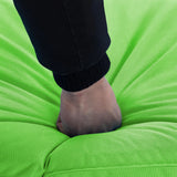 Foldable Sunlounger Oxford Fabric Green - Close-Up Angle