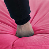 Foldable Sunlounger Oxford Fabric Pink - Close-Up Angle