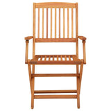Folding Garden Chairs 4 pcs Solid Eucalyptus Wood