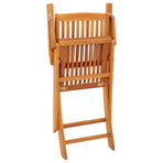 Folding Chairs 4 pcs Solid Eucalyptus Wood