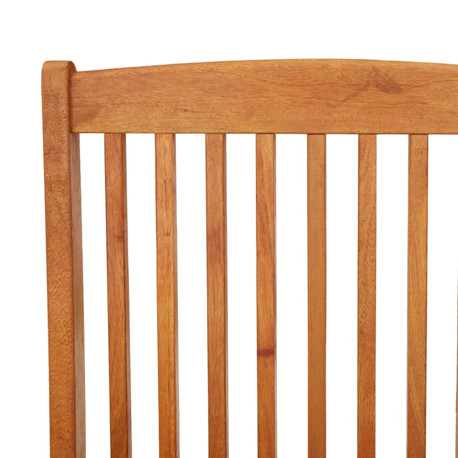 Folding Chairs 2 pcs Solid Eucalyptus Wood