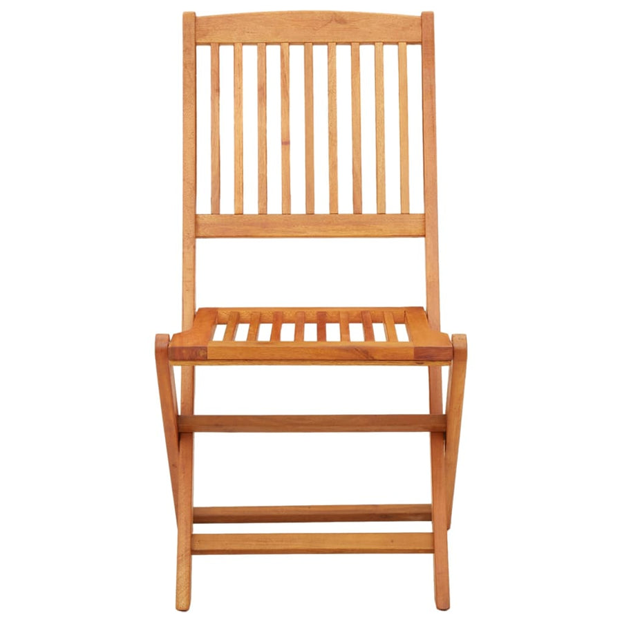 Folding Chairs 4 pcs Solid Eucalyptus Wood