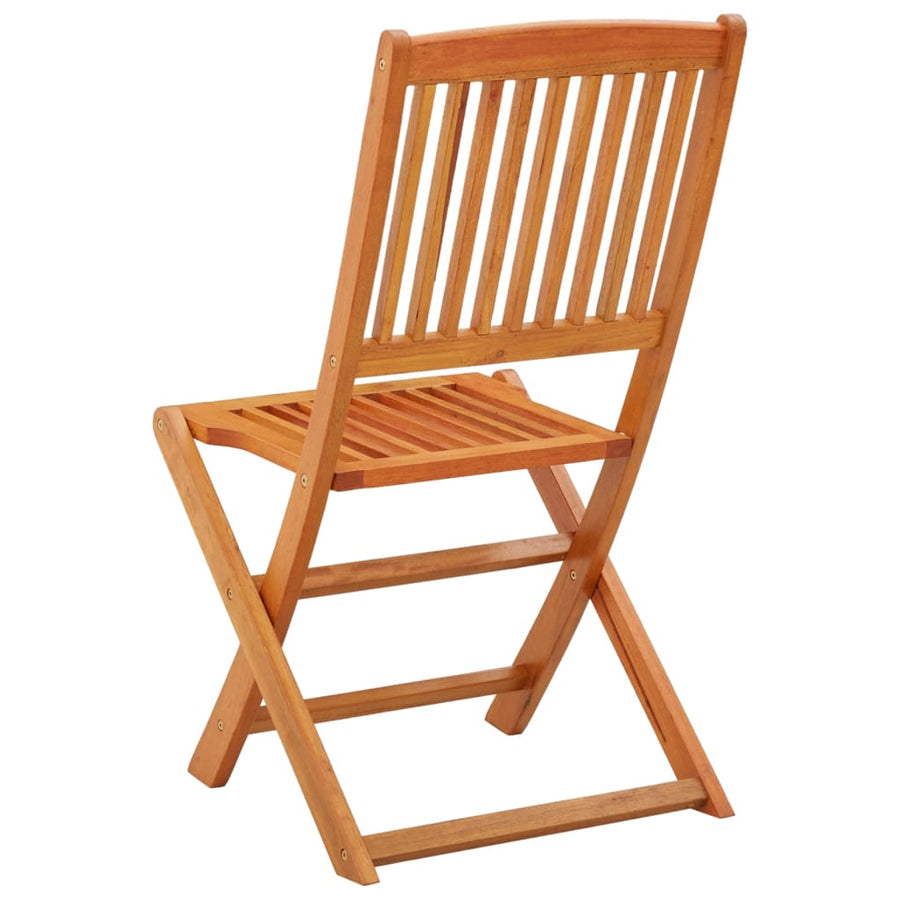 Folding Chairs 4 pcs Solid Eucalyptus Wood