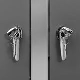 Quadruple Wheelie Bin Shed 276.5x77.5x112.5 cm Stainless Steel - Low Angle