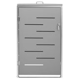 Single Wheelie Bin Shed 69x77.5x112.5 cm Stainless Steel - 45-Degree Angle