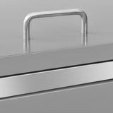 Double Wheelie Bin Shed 138x77.5x115 cm Stainless Steel