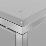Double Wheelie Bin Shed 138x77.5x115 cm Stainless Steel