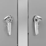 Double Wheelie Bin Shed 138x77.5x112.5 cm Stainless Steel - Extra Image