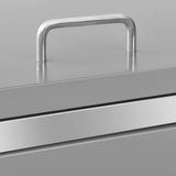 Quadruple Wheelie Bin Shed 276.5x77.5x115 cm Stainless Steel