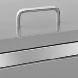 Quadruple Wheelie Bin Shed 276.5x77.5x112.5 cm Stainless Steel - Extra Image