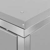Quadruple Wheelie Bin Shed 276.5x77.5x115 cm Stainless Steel