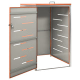 Single Wheelie Bin Shed 69x77.5x115 cm Stainless Steel