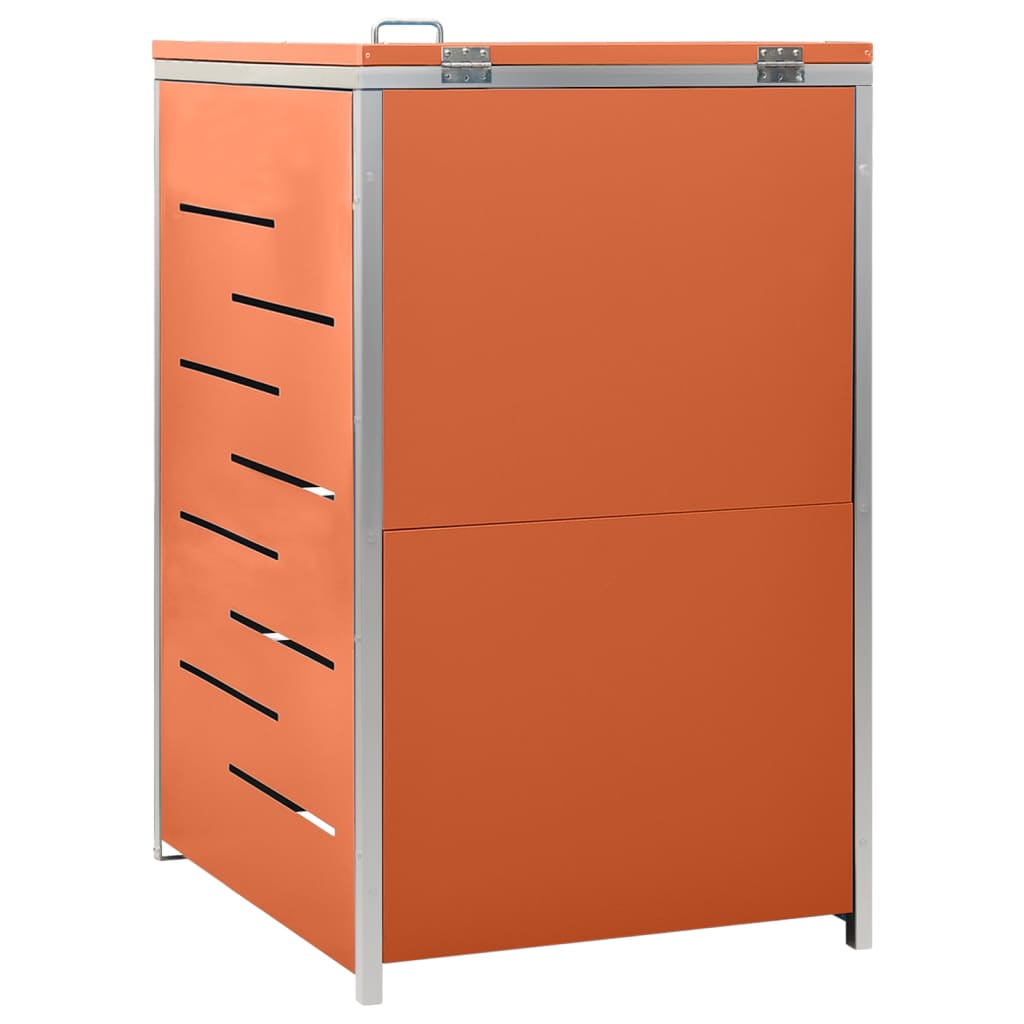 Single Wheelie Bin Shed 69x77.5x115 cm Stainless Steel