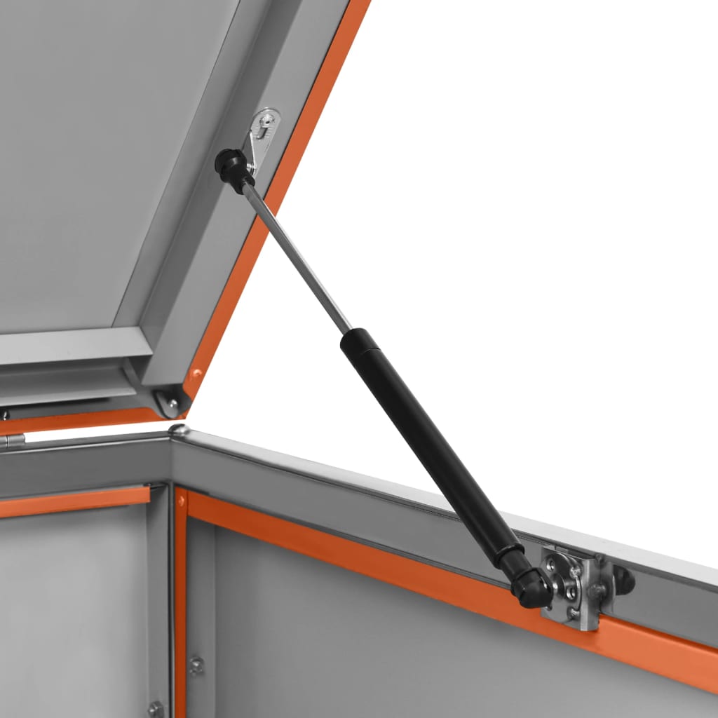 Single Wheelie Bin Shed 69x77.5x112.5 cm Stainless Steel