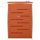 Double Wheelie Bin Shed 138x77.5x115 cm Stainless Steel