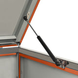 Double Wheelie Bin Shed 138x77.5x115 cm Stainless Steel