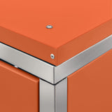 Double Wheelie Bin Shed 138x77.5x115 cm Stainless Steel - Extra Image
