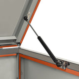 Quadruple Wheelie Bin Shed 276.5x77.5x115 cm Stainless Steel