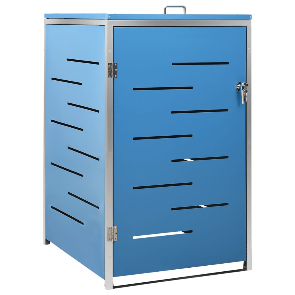 Single Wheelie Bin Shed 69x77.5x115 cm Stainless Steel