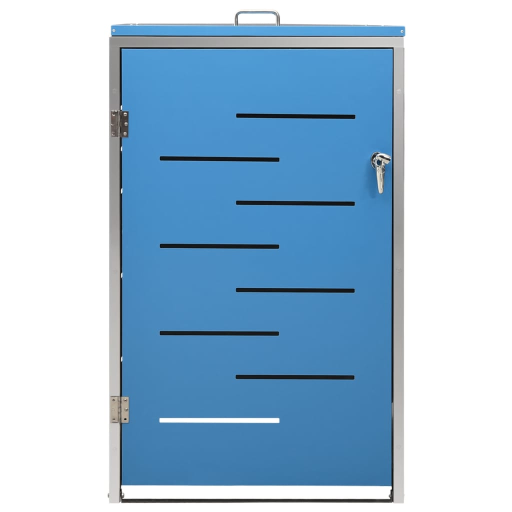 Single Wheelie Bin Shed 69x77.5x115 cm Stainless Steel