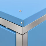 Single Wheelie Bin Shed 69x77.5x115 cm Stainless Steel - Extra Image