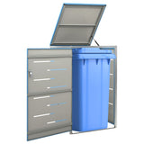 Single Wheelie Bin Shed 69x77.5x115 cm Stainless Steel