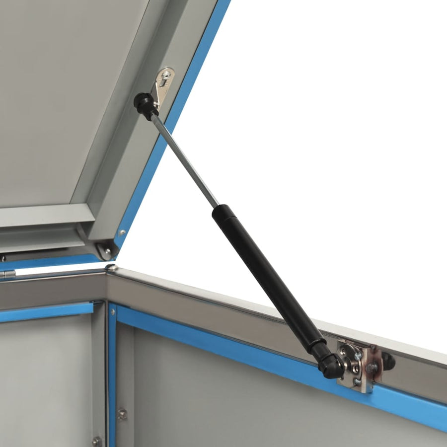 Double Wheelie Bin Shed 138x77.5x115 cm Stainless Steel
