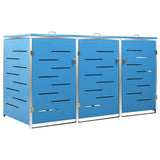 Triple Wheelie Bin Shed 207x77.5x115 cm Stainless Steel