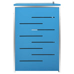 Triple Wheelie Bin Shed 207x77.5x115 cm Stainless Steel