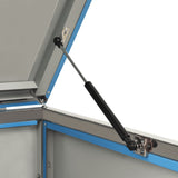 Triple Wheelie Bin Shed 207x77.5x115 cm Stainless Steel - Extra Image