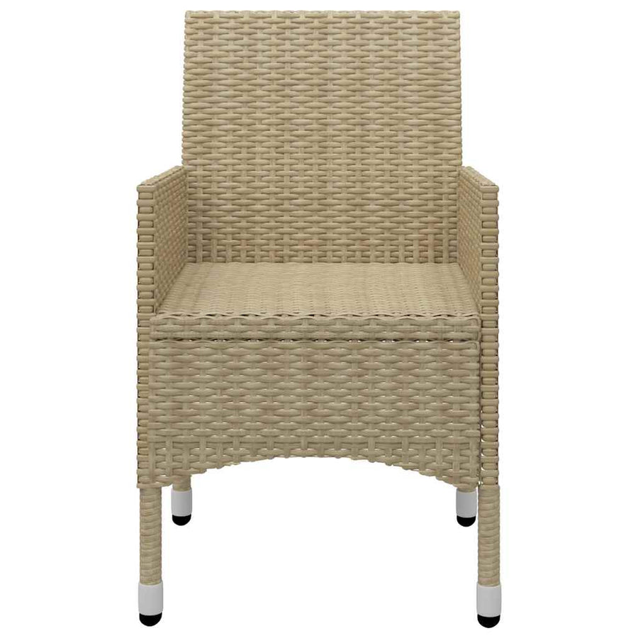 3 Piece Garden Dining Set Beige