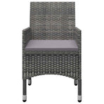 5 Piece Garden Dining Set Grey