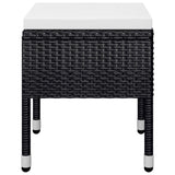 5 Piece Garden Dining Set Black