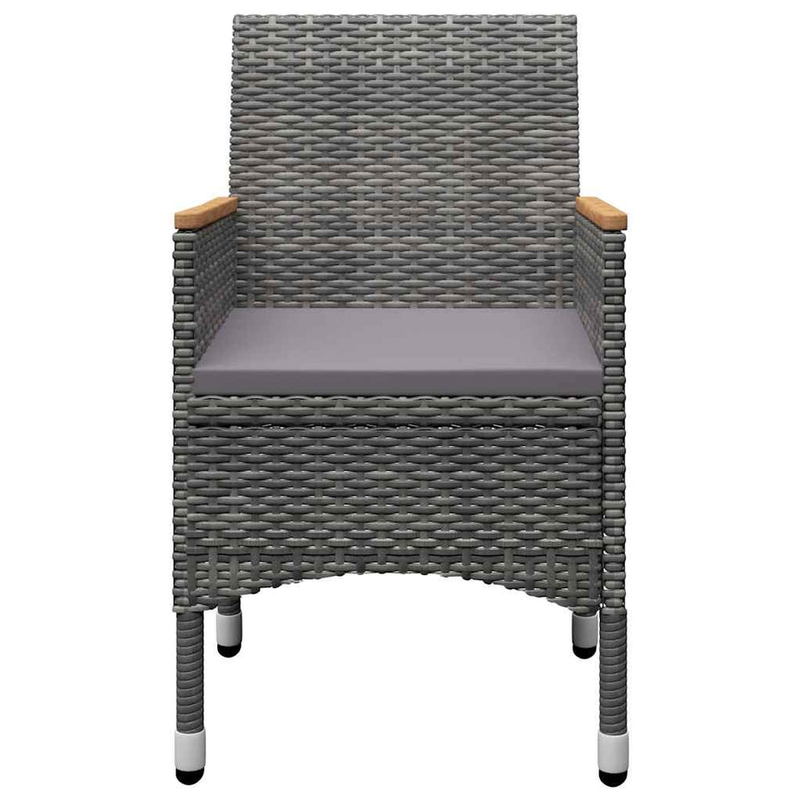 5 Piece Garden Dining Set Grey