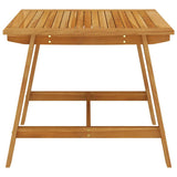 3 Piece Garden Dining Set Brown