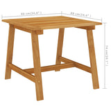 3 Piece Garden Dining Set Grey - Extra Image