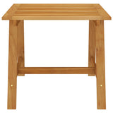 3 Piece Garden Dining Set Brown - Side View