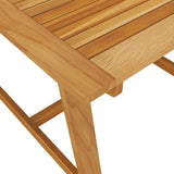3 Piece Garden Dining Set Brown - Rear View