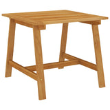 3 Piece Garden Dining Set Brown - Front View