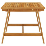 3 Piece Garden Dining Set Brown