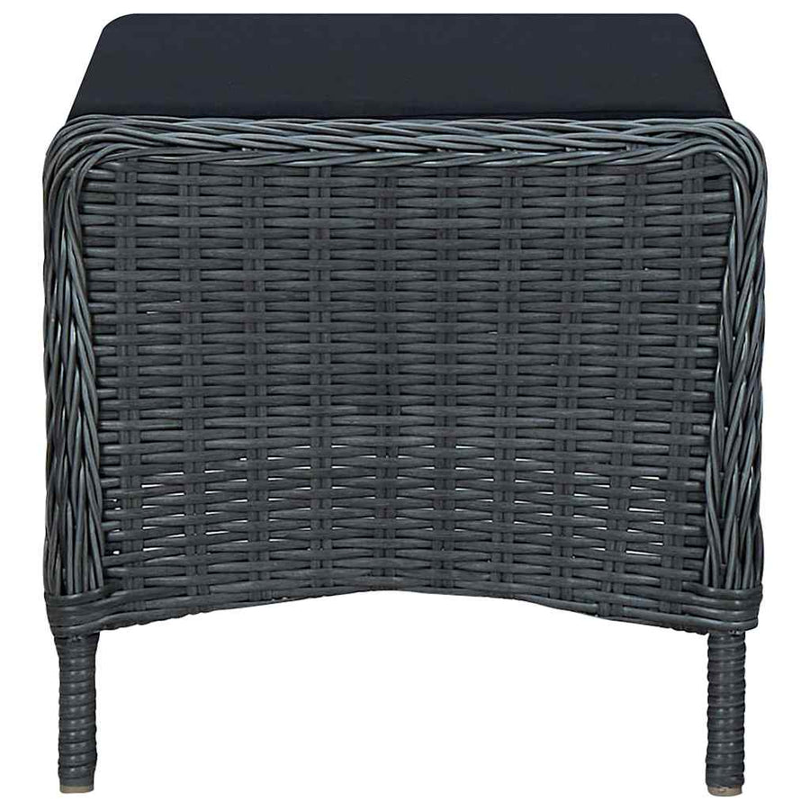 5 Piece Garden Dining Set Dark Grey