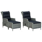 5 Piece Garden Dining Set Light Grey