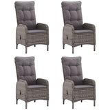 5 Piece Garden Dining Set Grey