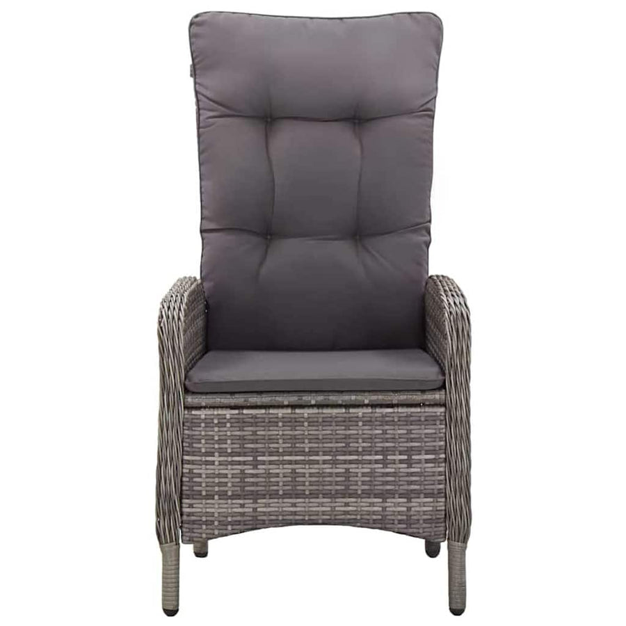 5 Piece Garden Dining Set Grey