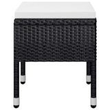 5 Piece Garden Dining Set Black