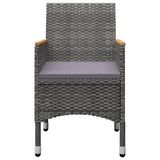 5 Piece Garden Dining Set Grey
